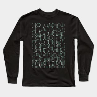 Ones And Zeros Binary Code Long Sleeve T-Shirt
